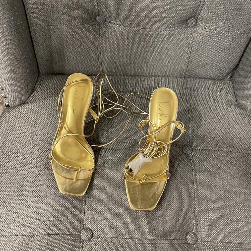 Gold heels